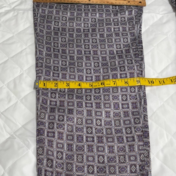 Raquel Allegra Easy Pants Trousers Sz 2 Blue Foulard High Rise Elastic Waistband - Picture 9 of 13